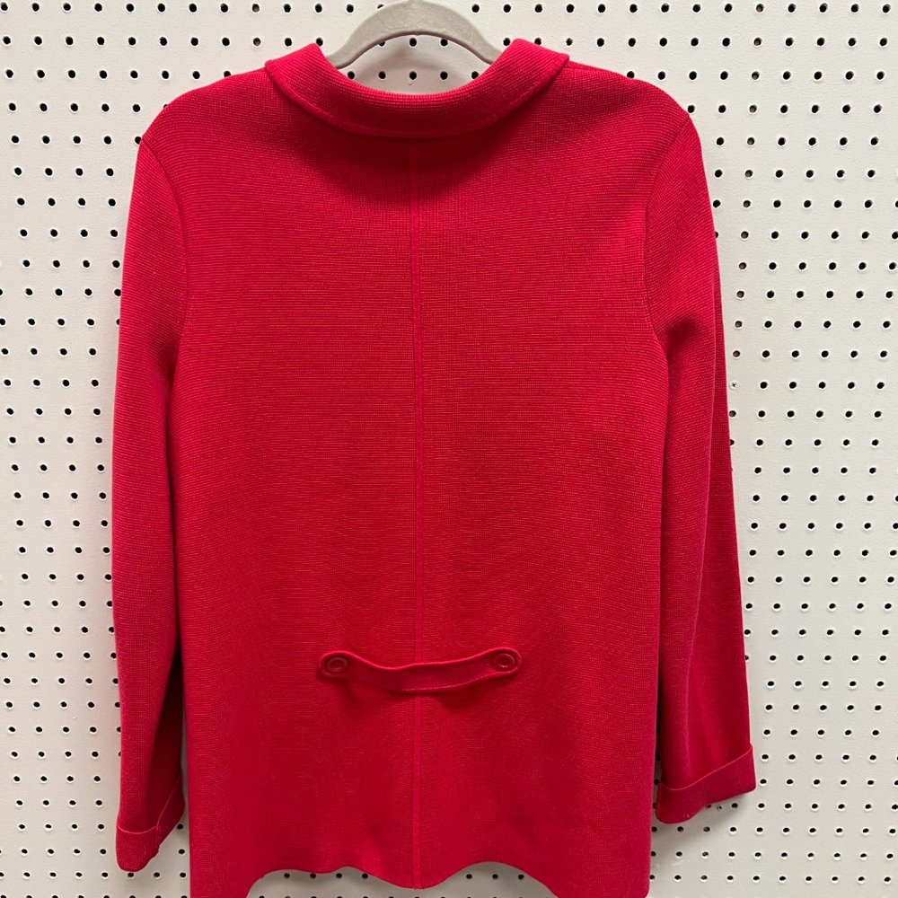 Talbots Size X Women's Button Front Red Shacket - image 2
